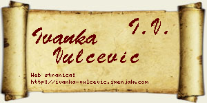 Ivanka Vulčević vizit kartica